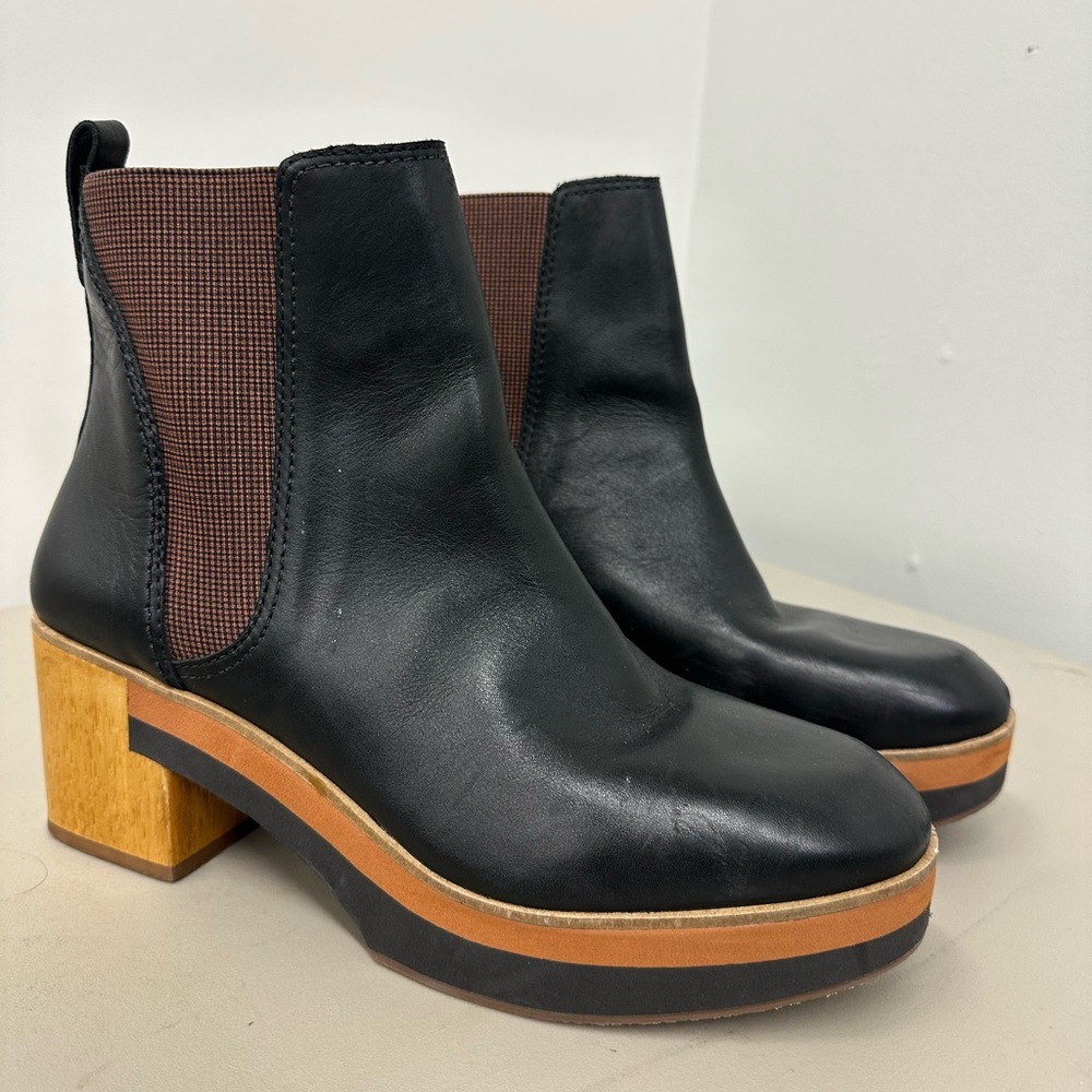 Bernardo Shawnee Block Heel Boot, Size 9 Medium, Black